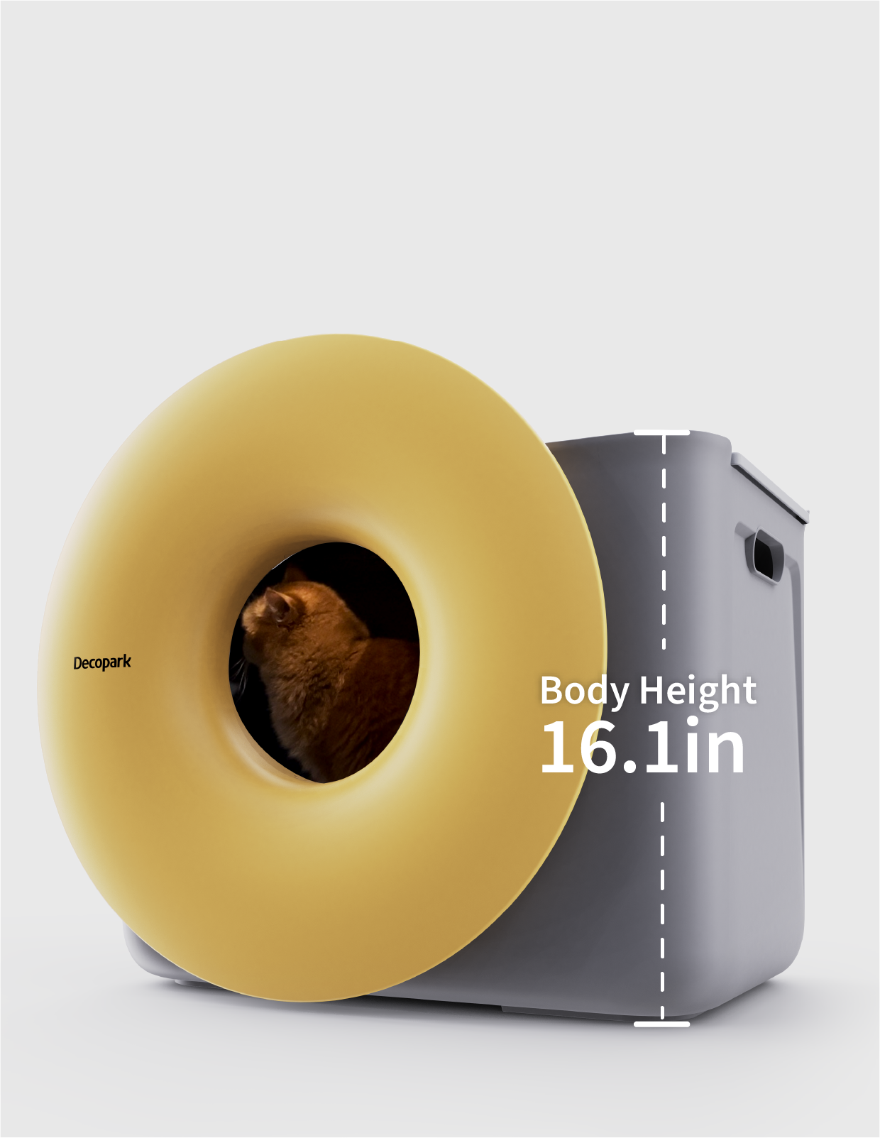 16.1in raised design with plenty of headroom