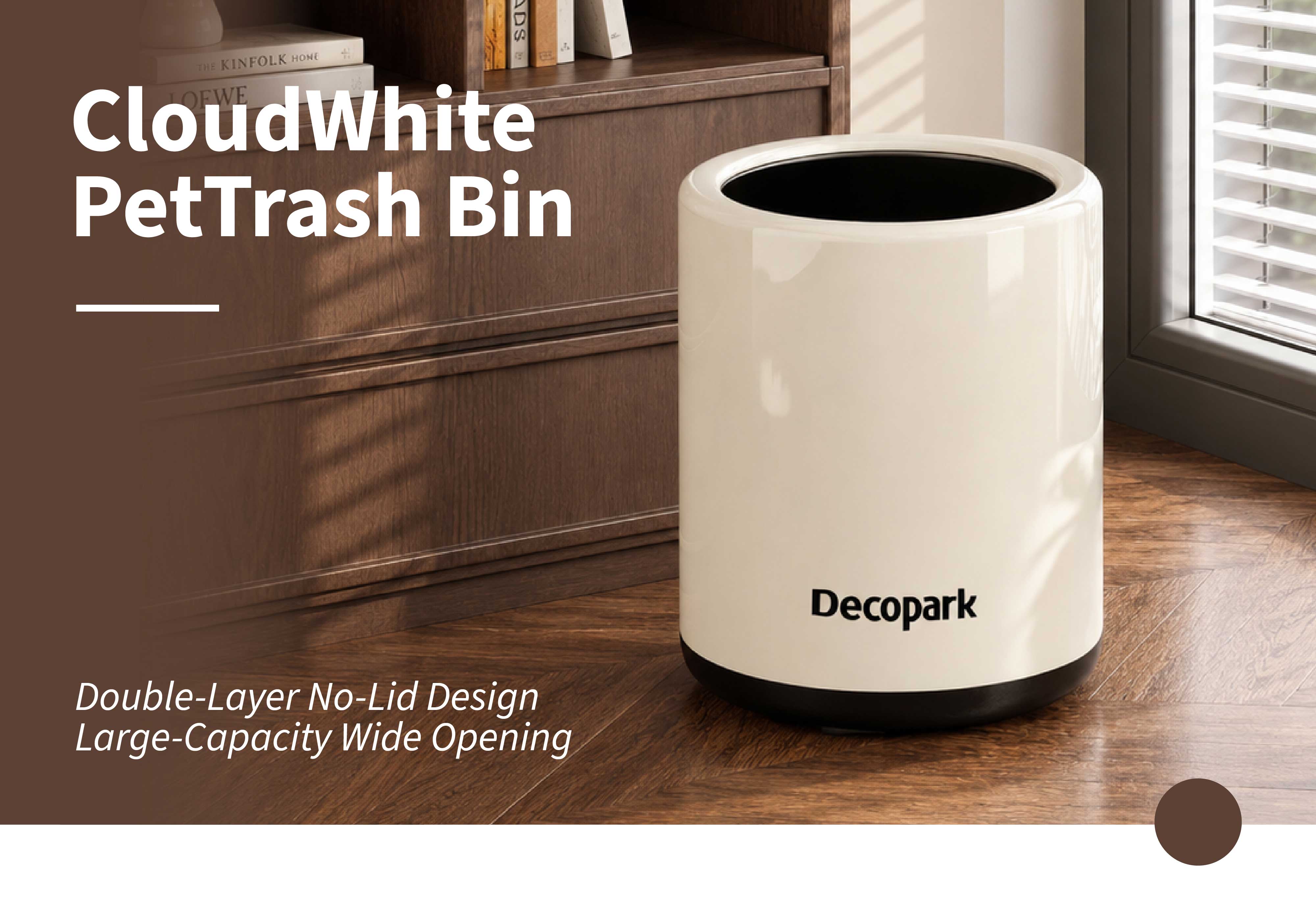 CloudWhite Pet Trash Bin — Overview
