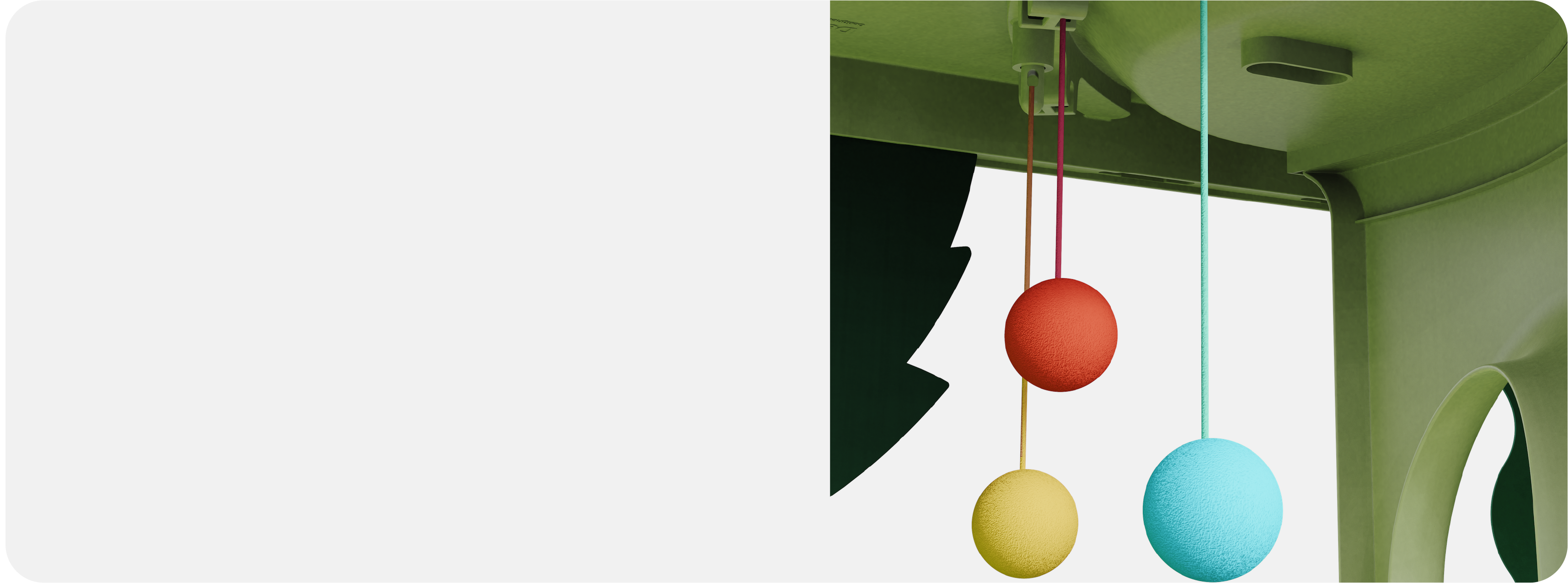 Hang toys under every shelf