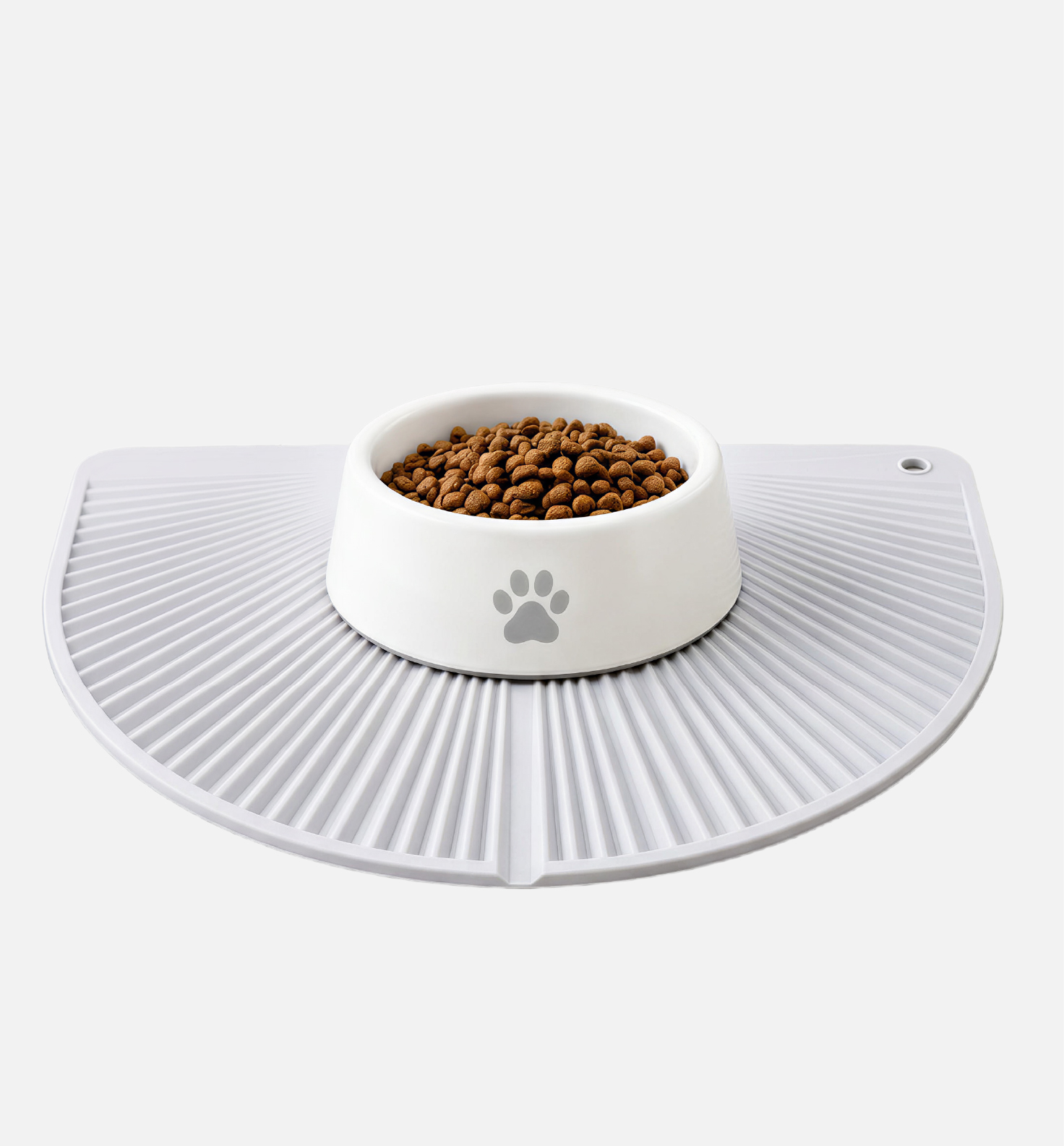 Fan-Shaped Pet Feeding Mat