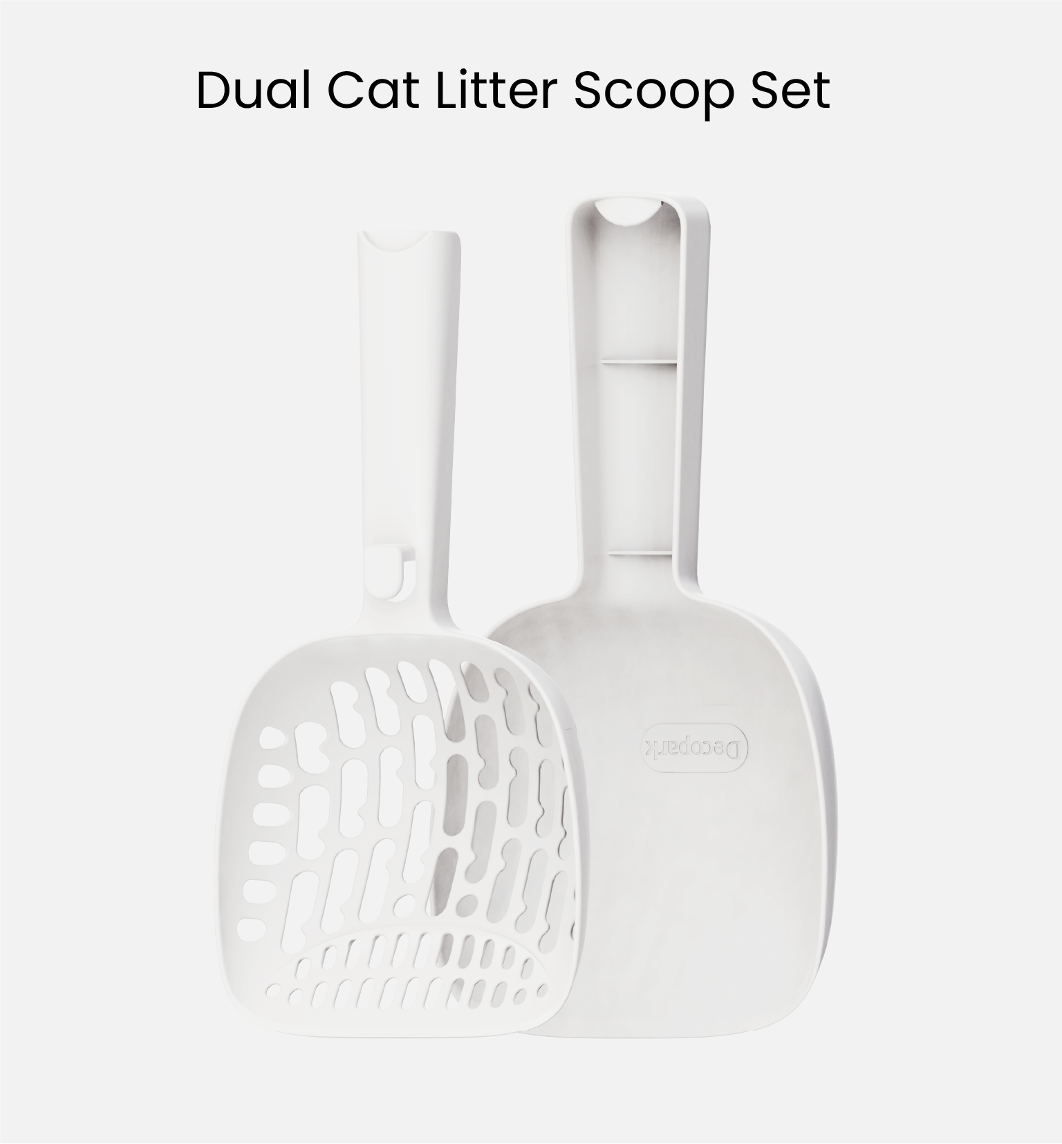 Dual Cat Litter Scoop Set